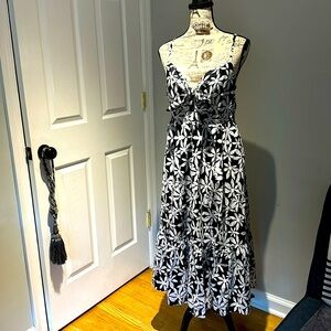 Brand New J CREW maxi dress — Black/White — Size 8